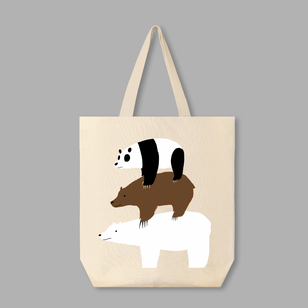 3 Bears Tote Bag