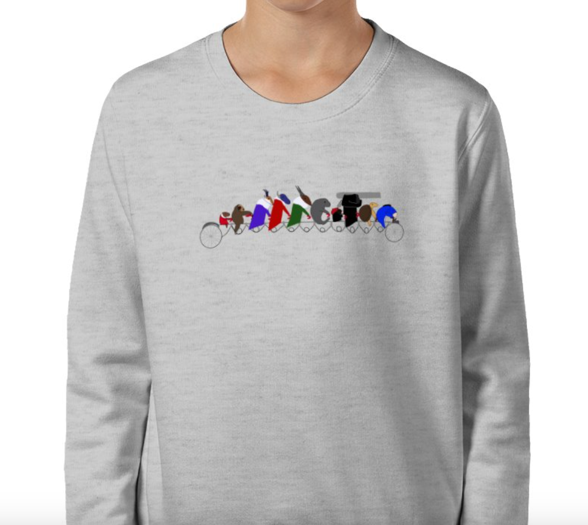 Children sweatshirt -Belleville Rendezvous Animal Bicycle